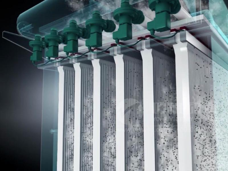 Plastic fired board dust collector